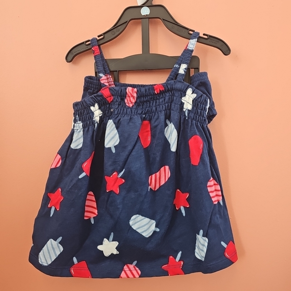 NWOT Carter's Infant Size 3-6 Months 4th Of July Outfit Popsicle Dress Summer